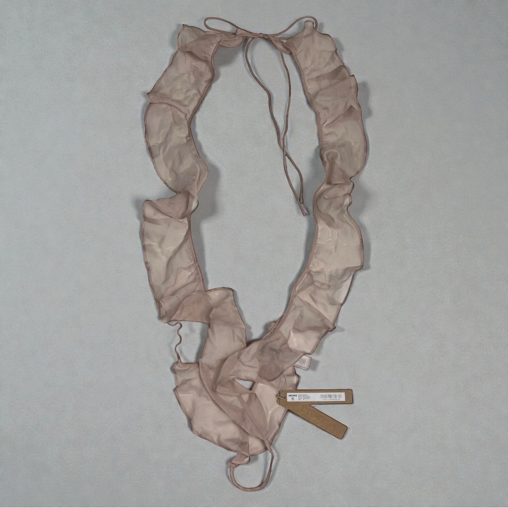 SKIMS Romance Deep Plunge Teddy | Light Fawn 🤍✨ XS | NWT - Picture 5 of 8